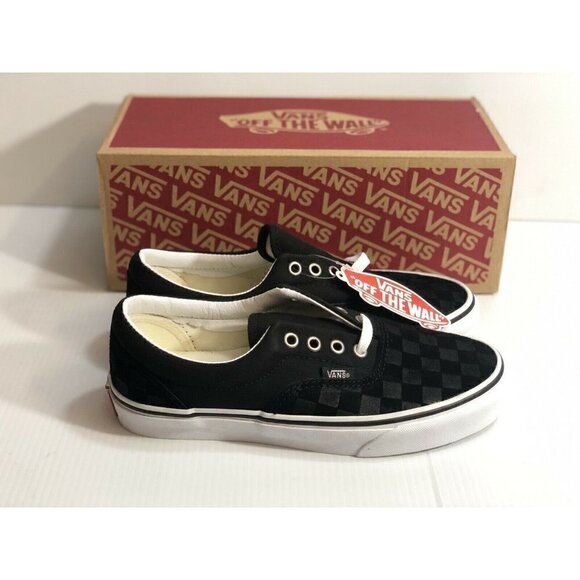 Vans Era (Deboss Checkerboard) Black White Shoes - Picture 5 of 10